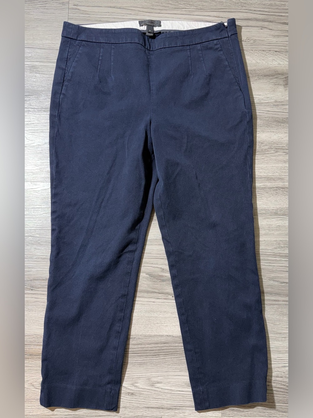 J.Crew Women’s Martie Chino Pants Straight Leg 6P Black Pre-Owned